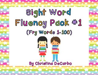 Fluency Builders Pack #1: A New Tool For Fluency Success!