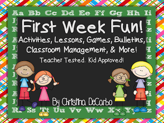 First Week Fun! A Pack of Ideas, Activities, Management, Ideas, and More for Your First Week Back to School!