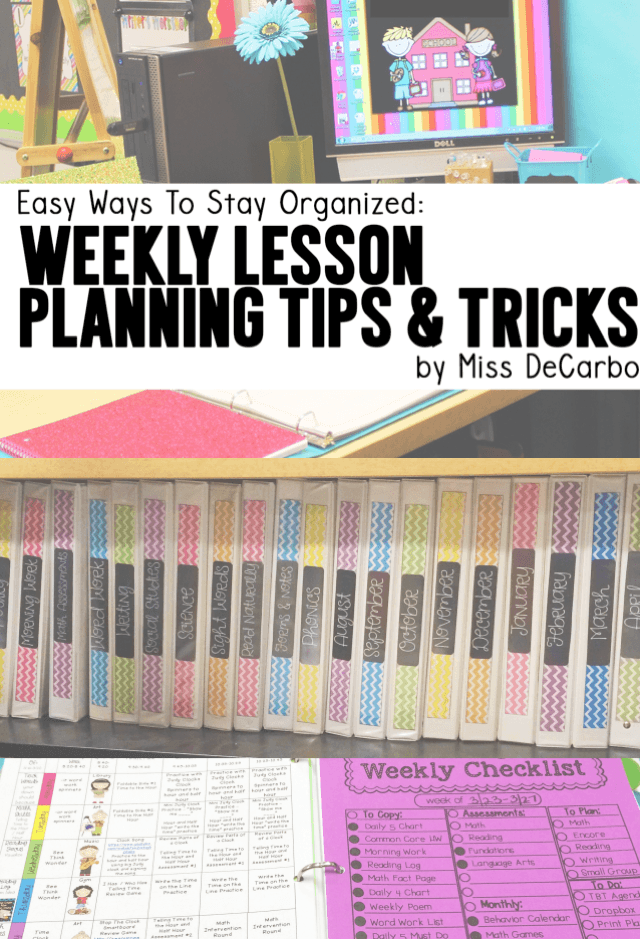 Weekly Lesson Planning Tips & Tricks: Create an Easy Routine That Works for You!