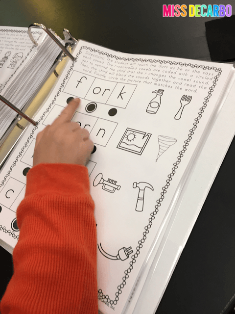 R controlled sounds - No Prep Reading Intervention Binder ELA Edition 2: Packed with phonics and fluency activities, ideas, resources, printables, and word lists for small groups, RTI, one on one intervention and instruction, and literacy groups. Great for teachers, volunteers, and intervention specialists. Tons of reading intervention ideas and strategies by Miss DeCarbo!