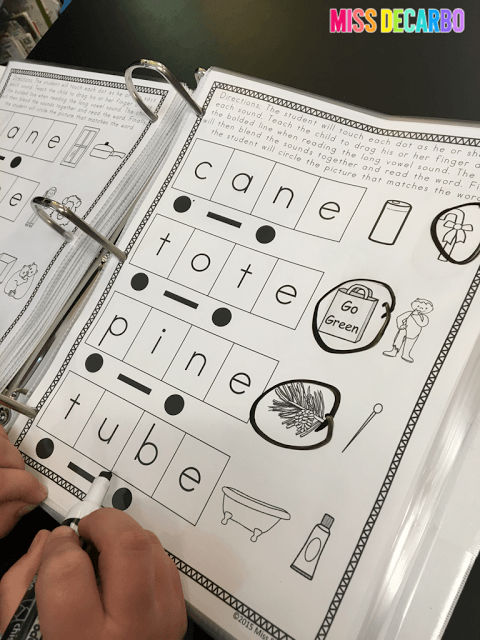 long vowels and silent e - No Prep Reading Intervention Binder ELA Edition 2: Packed with phonics and fluency activities, ideas, resources, printables, and word lists for small groups, RTI, one on one intervention and instruction, and literacy groups. Great for teachers, volunteers, and intervention specialists. Tons of reading intervention ideas and strategies by Miss DeCarbo!