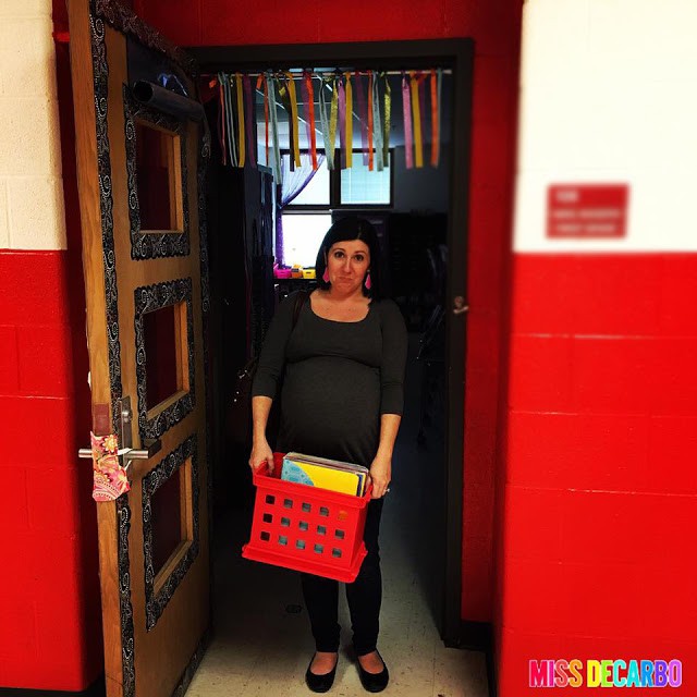 Tips and tricks for teachers to successfully plan for maternity leave! Read about organization ideas, lesson plans and activities, storage, routines and management help, and more!