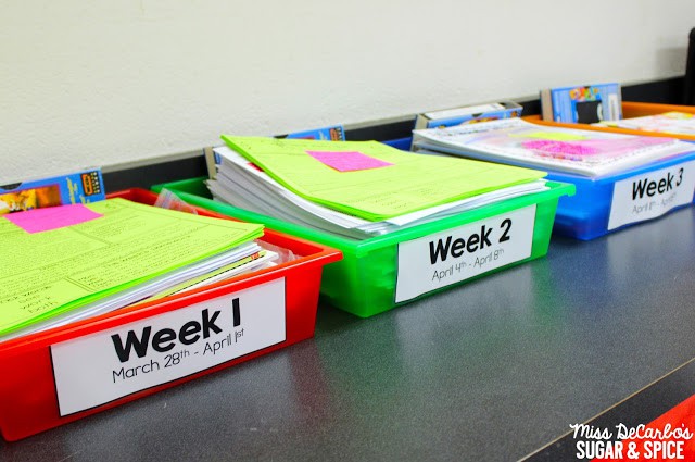 Tips and tricks for teachers to successfully plan for maternity leave! Read about organization ideas, lesson plans and activities, storage, routines and management help, and more!