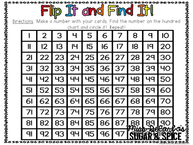 Independent Math Games FREEBIE Sample Pack by Miss DeCarbo