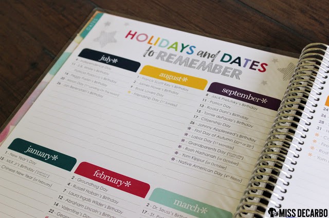 Beautiful Back to School Tools for Teachers: An Erin Condren Review by Miss DeCarbo
