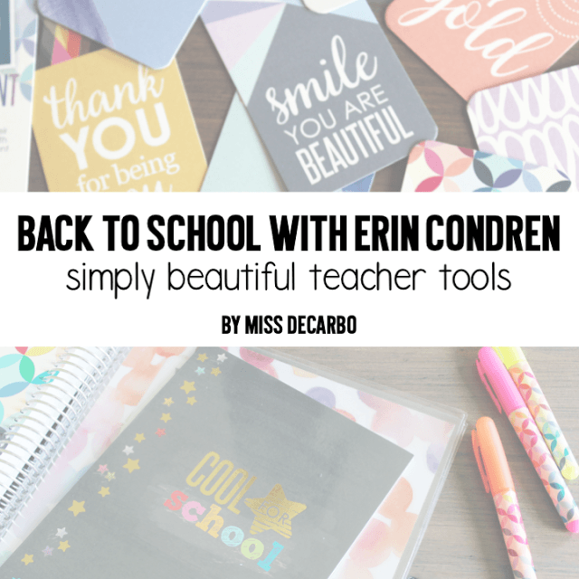 Back to School With Erin Condren: Simply Beautiful Teacher Tools