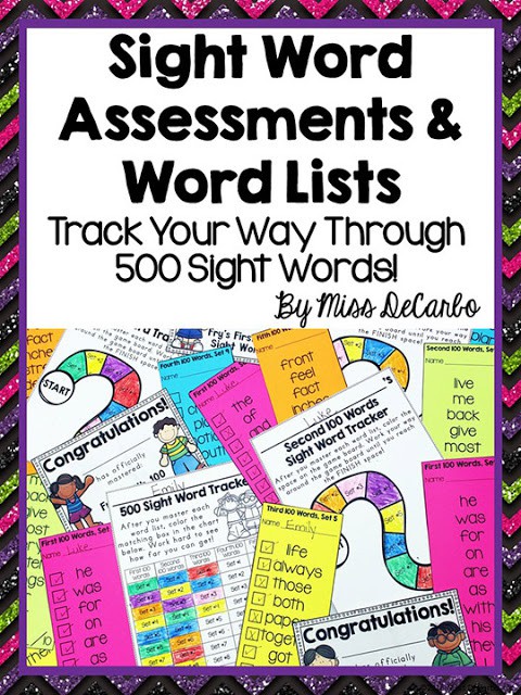 Assessment and Differentiation for Sight Word Recognition: Organization and classroom management ideas to make sight word assessment and practice simple and easy for teachers AND students! These sight word activities are student-friendly and help students master the first 500 Fry sight words!