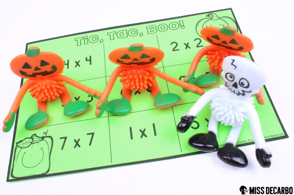 Halloween Freebie Fun: learning games and free printables for classroom Halloween parties or Halloween theme days. Get two FREE growth mindset lesson plans and printables from Miss DeCarbo in this post!