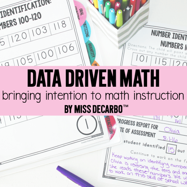 Data Driven Math: Bringing Intention To Math Instruction