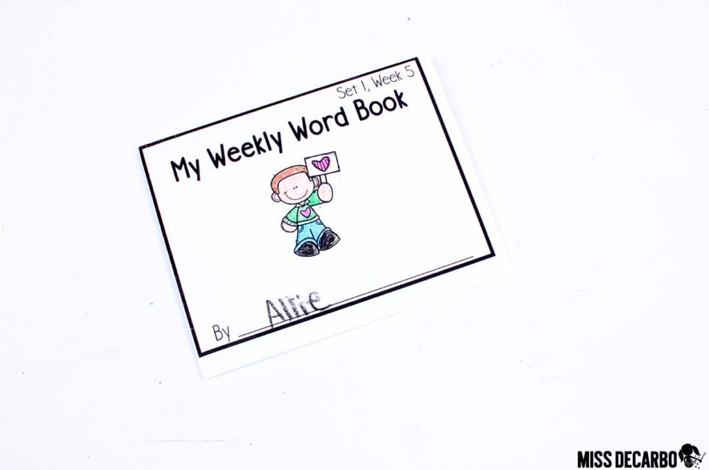 A vocabulary mini book and kindergarten vocabulary lesson plans, word play activities, assessments, digital books, and read aloud passages - Learn about a weekly vocabulary routine for kindergarten!