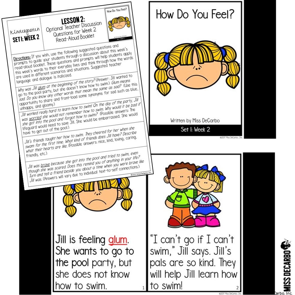 kindergarten vocabulary read aloud, discussion question, and digital books! Year long kindergarten vocabulary curriculum