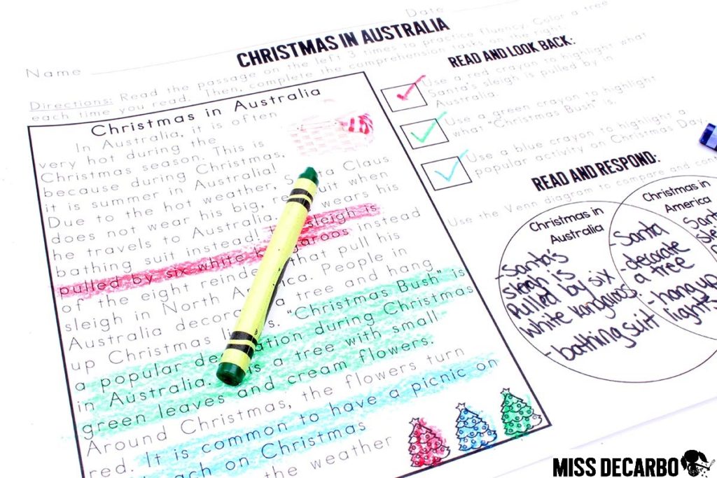 20 Christmas reading comprehension passages for Christmas Around the World and Holidays Around the World. These text evidence passages are great to use for Christmas reading lessons!