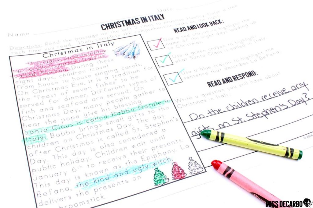 20 Christmas reading comprehension passages for Christmas Around the World and Holidays Around the World. These text evidence passages are great to use for Christmas reading lessons!
