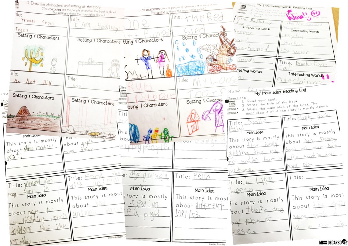 Reading logs with a twist! Here are student samples of reading logs that have a purpose for comprehension and self-monitoring skills. Check out why I stopped using traditional reading logs in my classroom, and learn how I renovated the reading log to make it intentional for comprehension and nightly reading.
