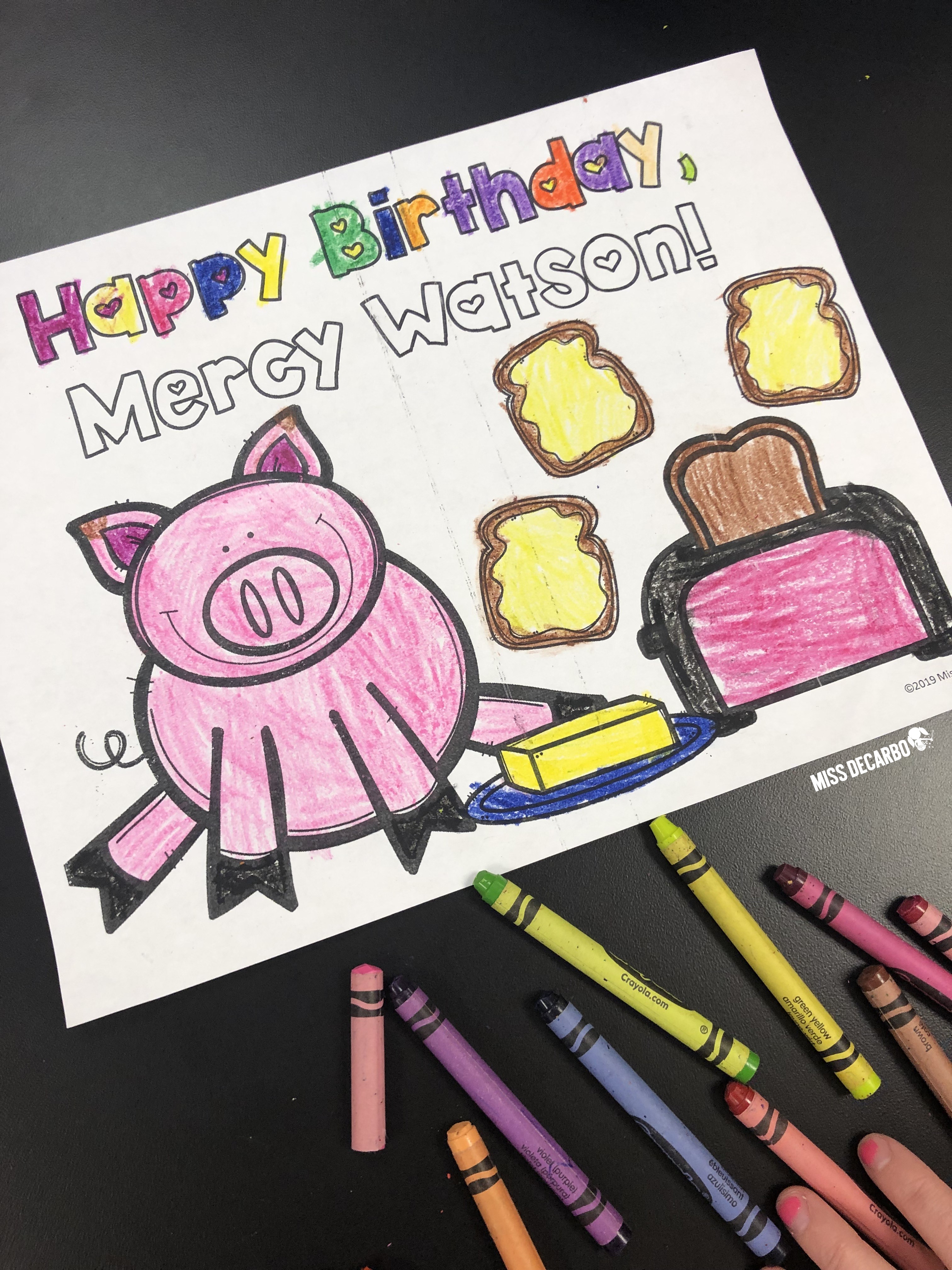Mercy Watson coloring page