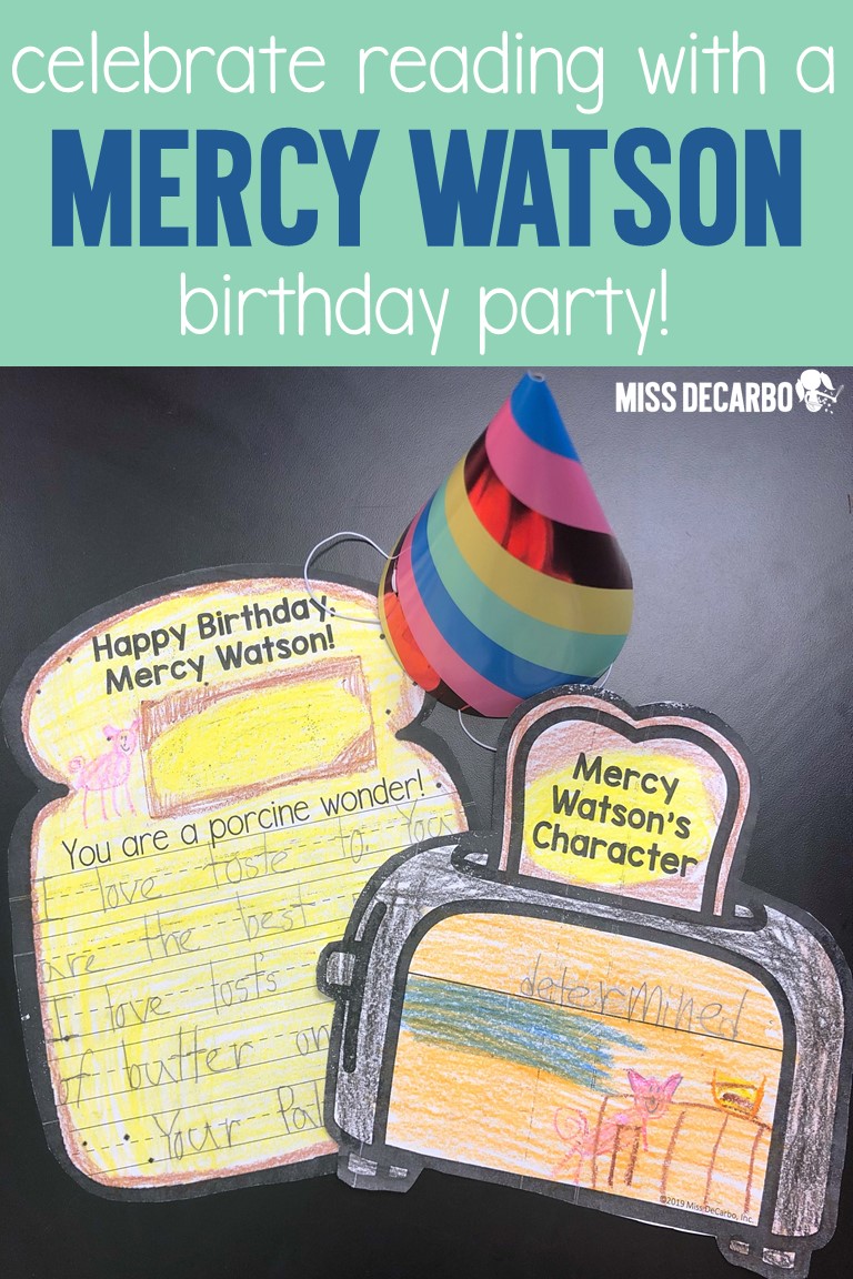 Activities, ideas, and printables for hosting a Mercy Watson birthday book party for your classroom!