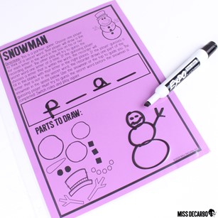 12 Indoor Recess Games for Social Distancing. Snowman is a game that can be played independently and placed in your students' indoor recess binders.