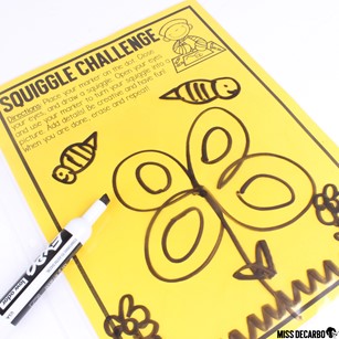 Squiggle Challenge is an independent game that is designed for socially distanced play. It is part of 12 games in my Indoor Recess Games for Social Distancing. These games are perfect for the classroom!