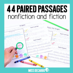 Text Evidence Winter Reading Passages Digital Distance Learning - Miss ...