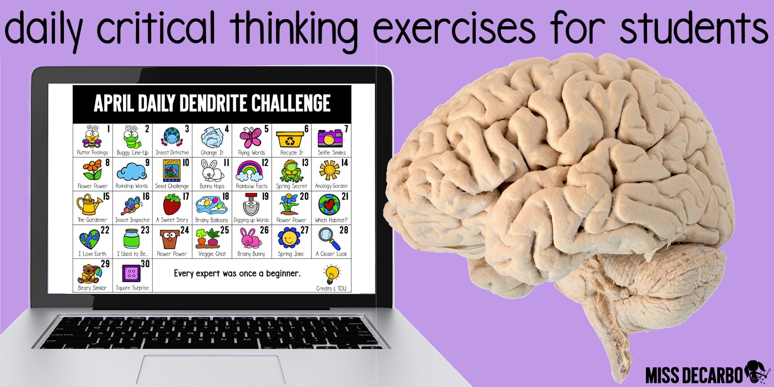 The Daily Digital Dendrite Challenge is a paperless, digital resource that provides a daily brain building exercise for primary students!