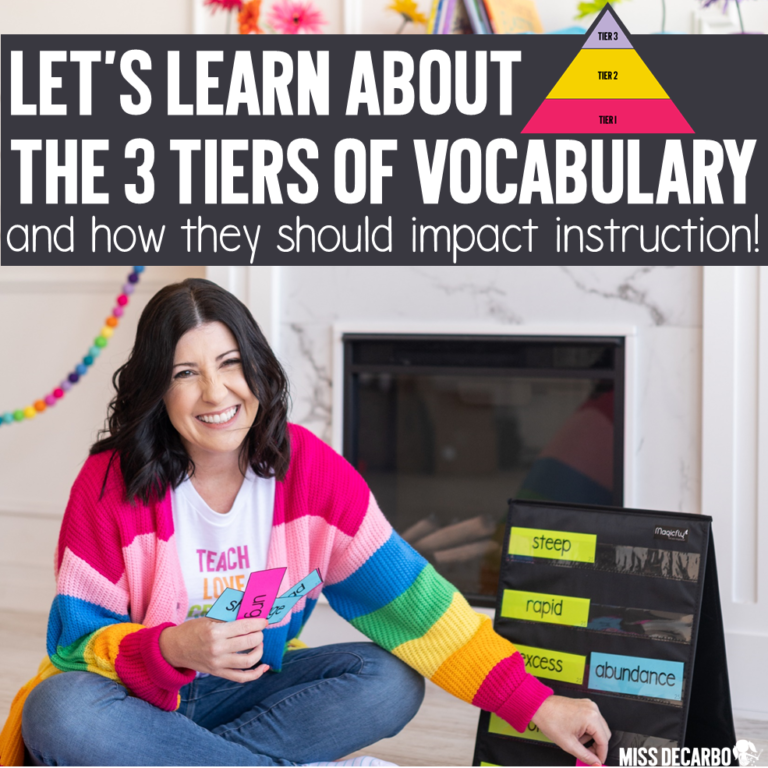 The Three Tiers of Vocabulary for Classroom Instruction