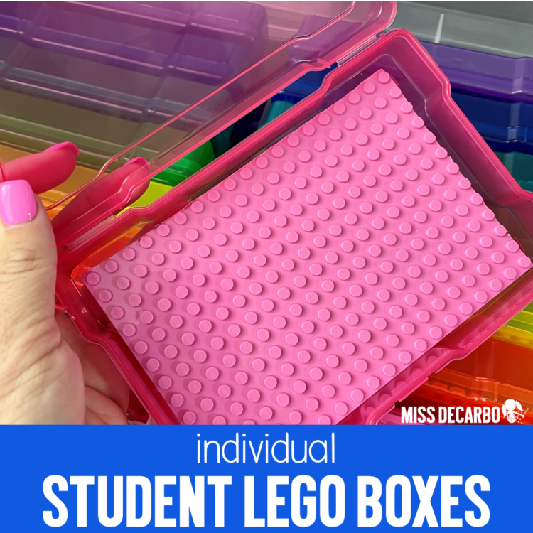 How to use and create individual Lego bins for your classroom morning routine!