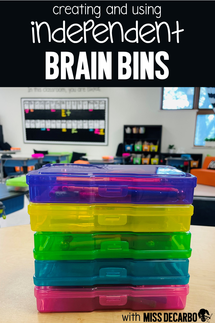 Brain Bins are what I like to call morning tubs! Learn about how I use individual, independent brain bins in my classroom to promote creativity, critical thinking, and problem solving skills!