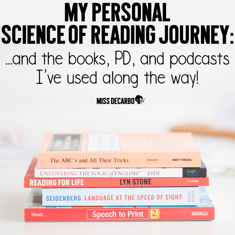 20 Favorite Science of Reading PD books and trainings