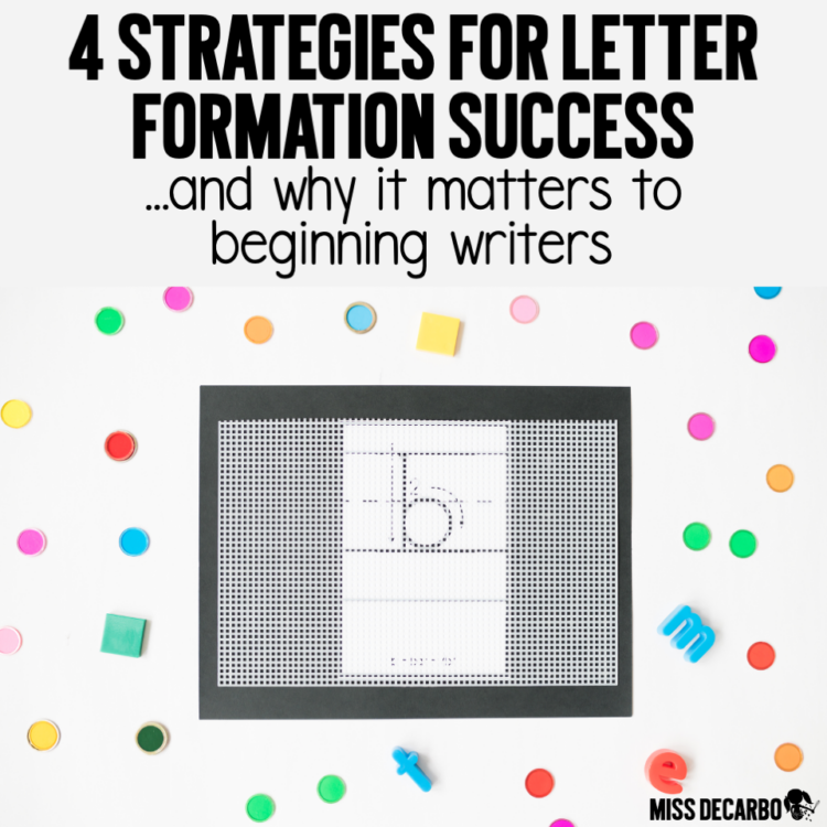 letter formation and handwriting practice for beginning writers and readers