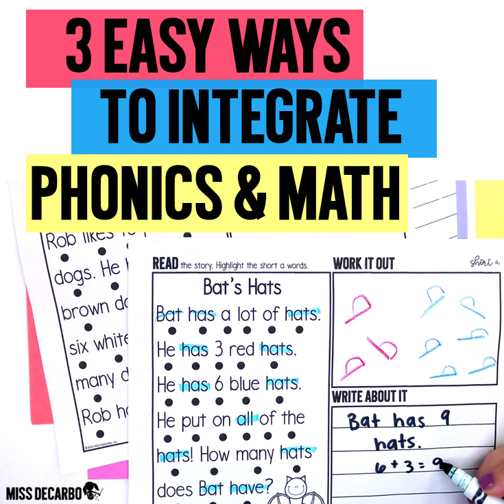 3 Easy ways to Integrate phonics and math