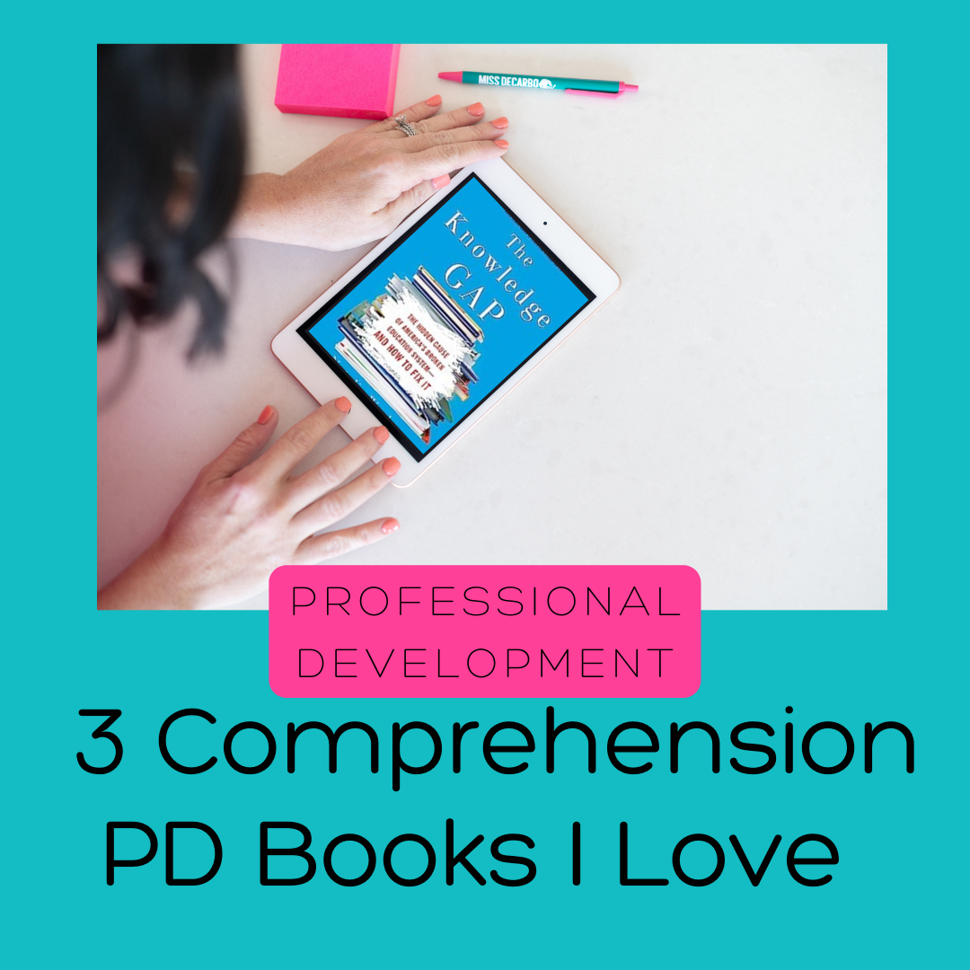 3 science of reading comprehension books i love