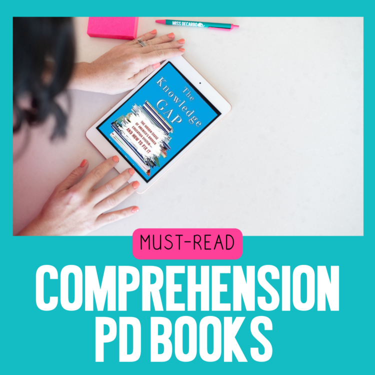 comprehension books for teachers - professional development PD books