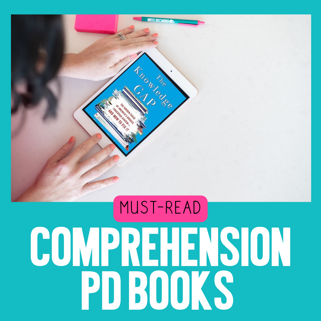 3 science of reading comprehension books i love