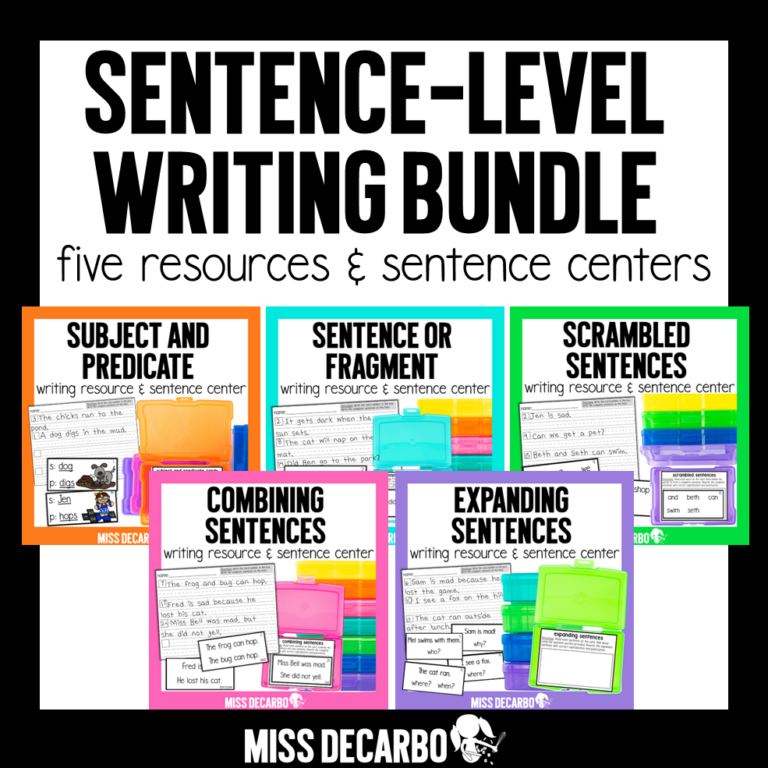 Sentence Level Writing Bundle