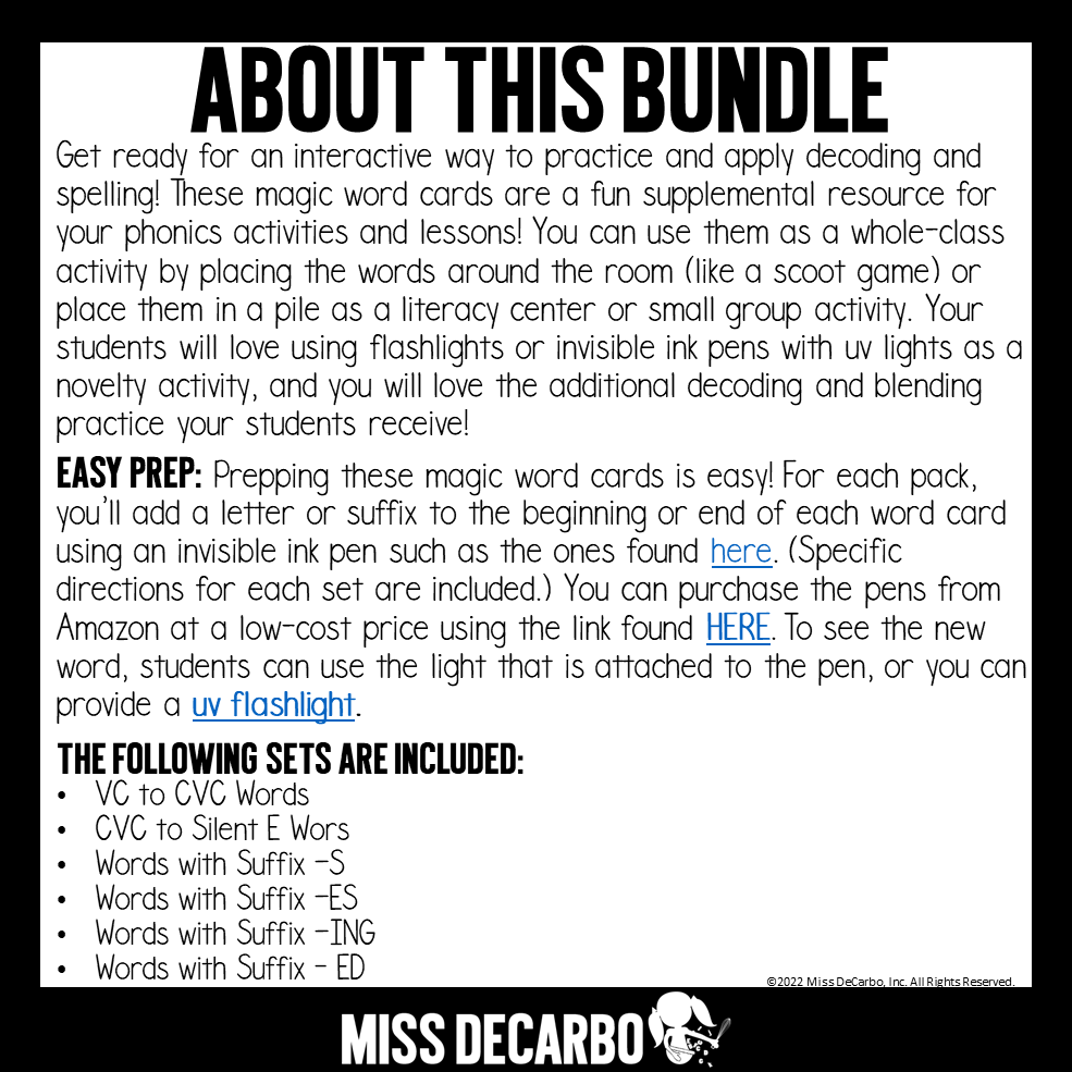 Magic Word Cards Phonics Bundle - Image 3