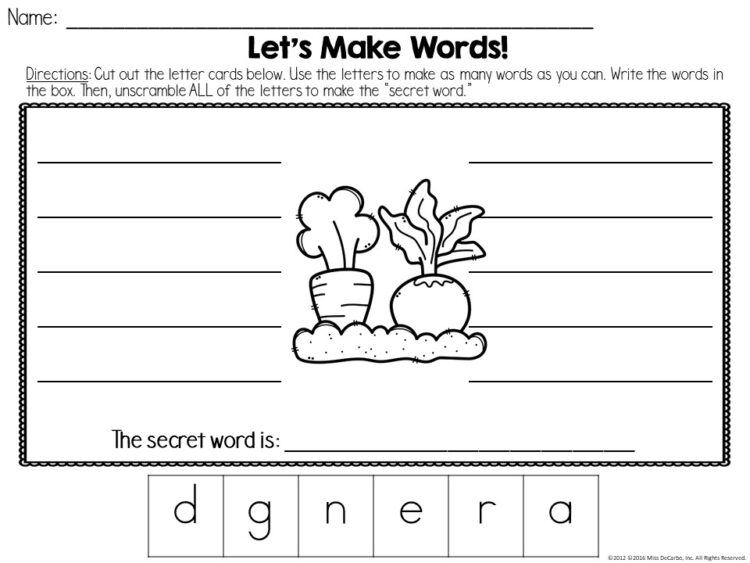 Word work freebie for Earth Day! Use this freebie for students in first and second grade.